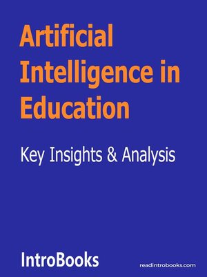 cover image of Artificial Intelligence in Education